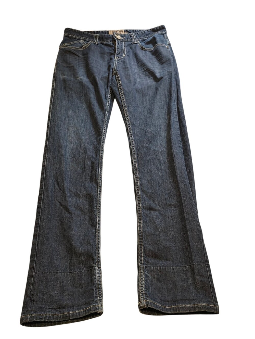 Samuel & Kevin J811 Y2k Vintage Slim Leg Dark Wash Embellished Pocket Jeans Sz29